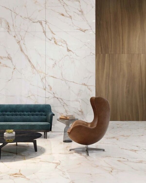 Lâmina Sinterizada XTONE Calacatta Gold placa 3,20 x 1,60 (cópia) - Image 2