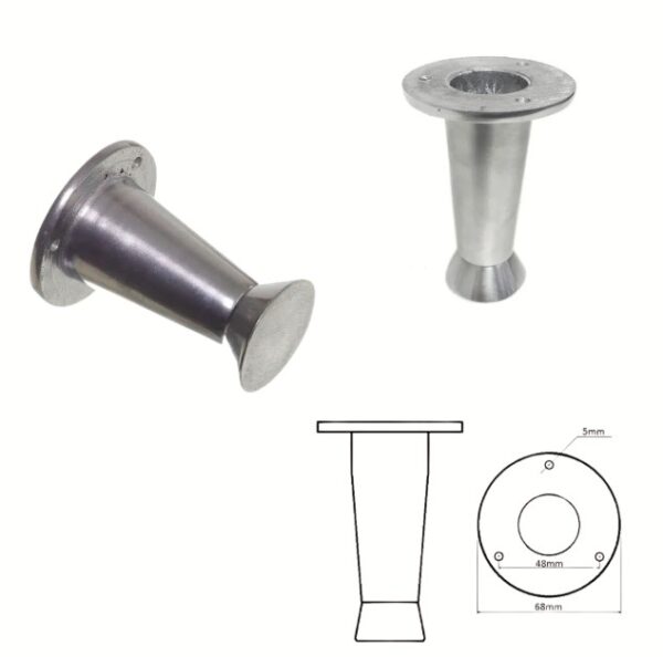PEZINHO ALUMINIO  - POLIDO